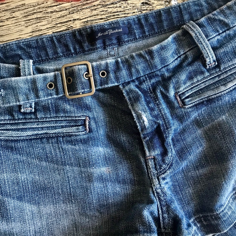 7 For All Mankind‎ Wash Distressed Denim Shorts 27 - Picture 3 of 3